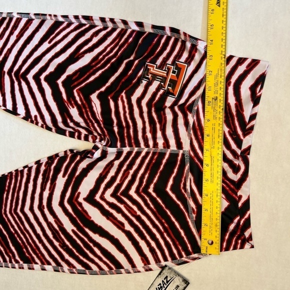Zubaz NCAA Texas Tech Red Raider zebra leggings. 3 inch waist band Sz M. J2 - Picture 7 of 8